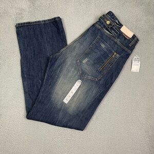 Vintage y2k baggy‎ akademiks buckle back jeans